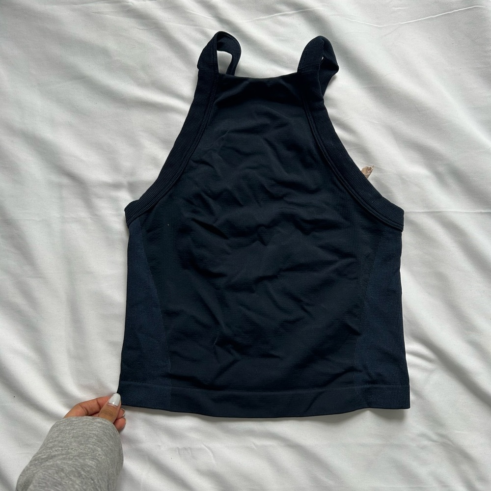 Black Sleeveless Tank Top